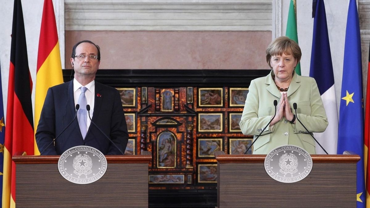 Merkel y Hollande se reunirán el miércoles para preparar la Cumbre europea