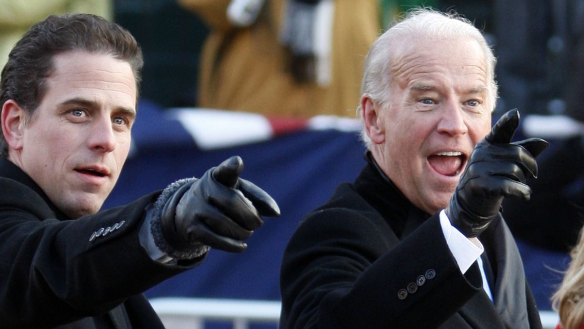 Robert Hunter Biden junto a su padre, Joe Biden