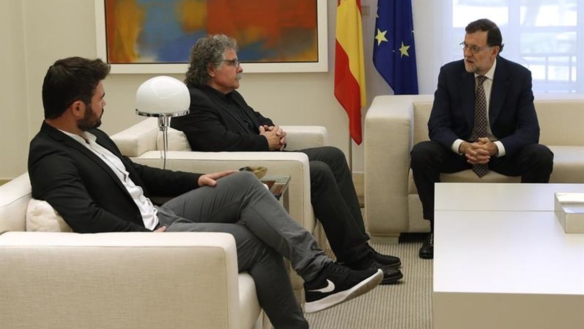 Rajoy se reúne con los líderes de ERC