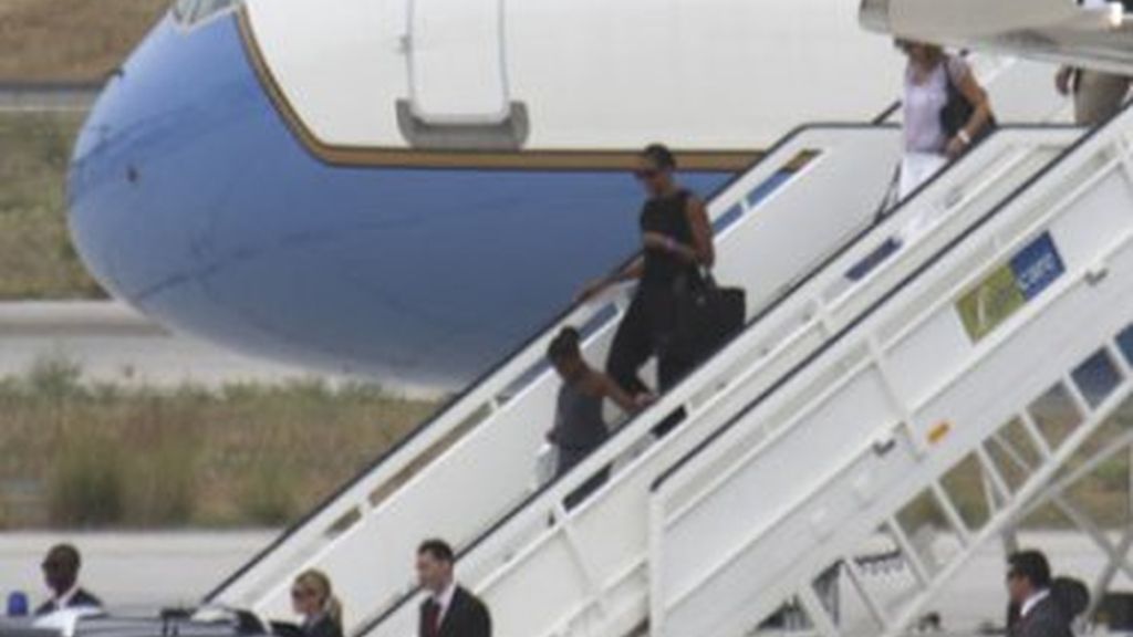 Michelle y Sasha ya están en Málaga