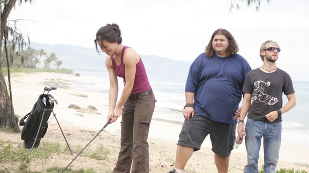 Kate jugando al golf