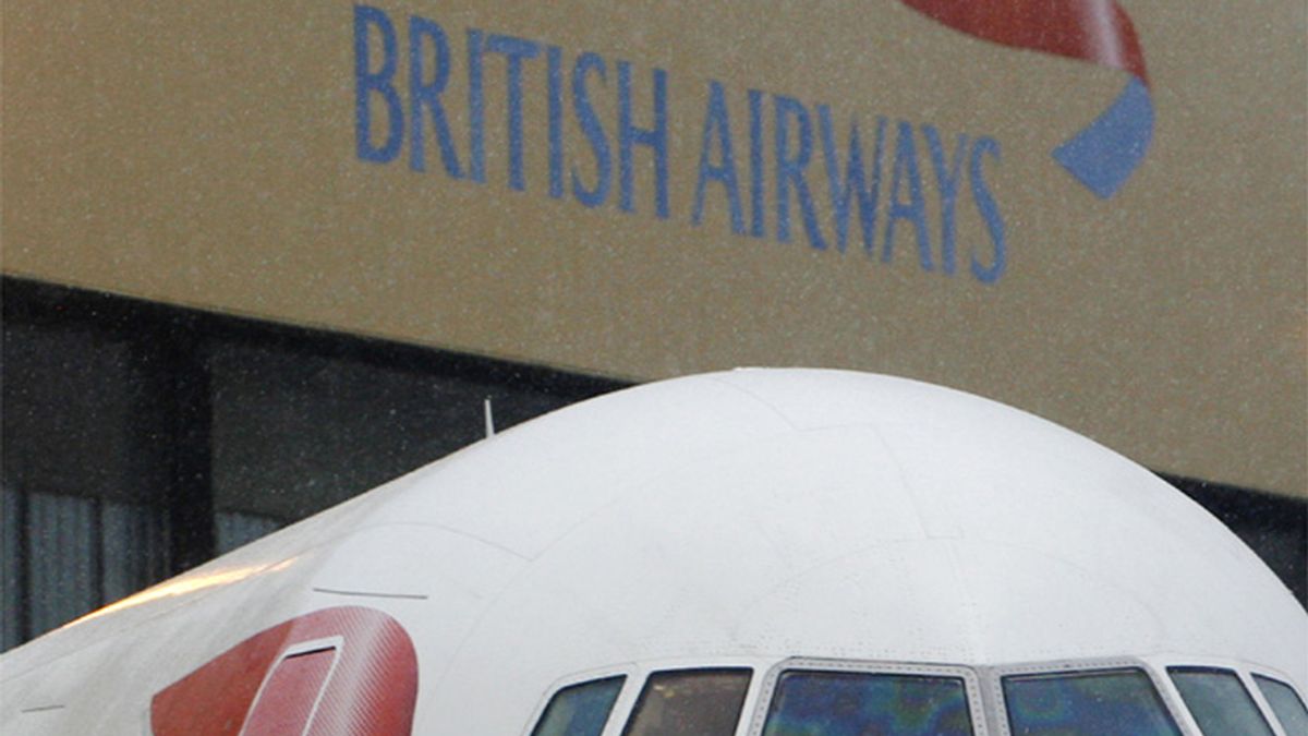 Un avión de la compañía británica, British Airways