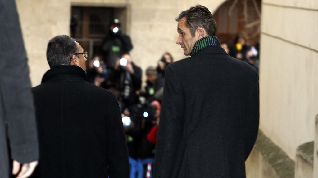 La llegada de Urdangarin a los juzgados