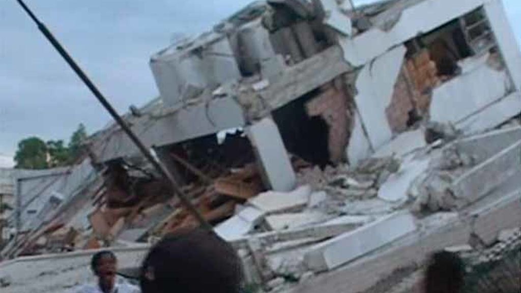 Edificios derrumbados en Haití