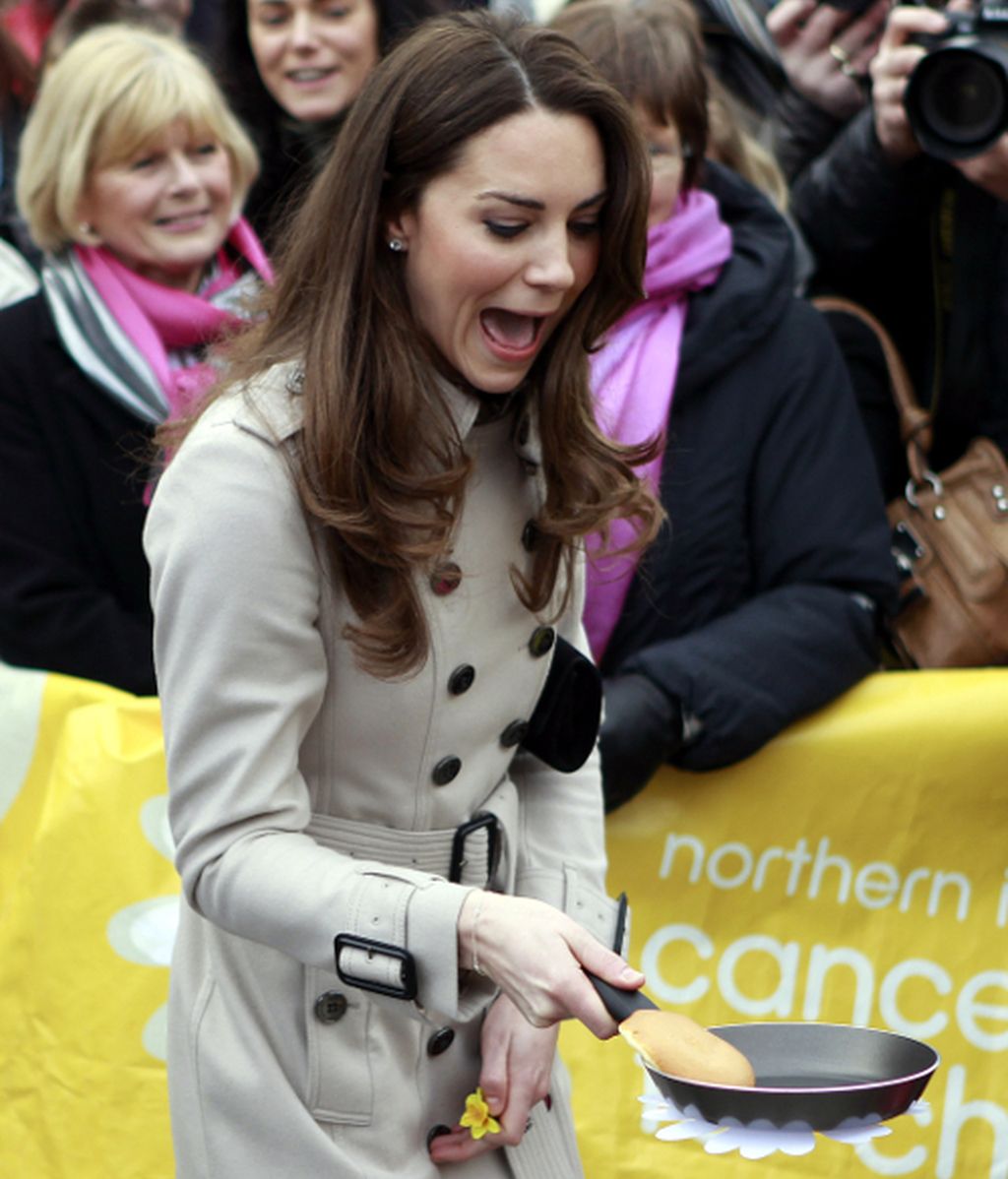 Kate Middleton ensaya como ama de casa