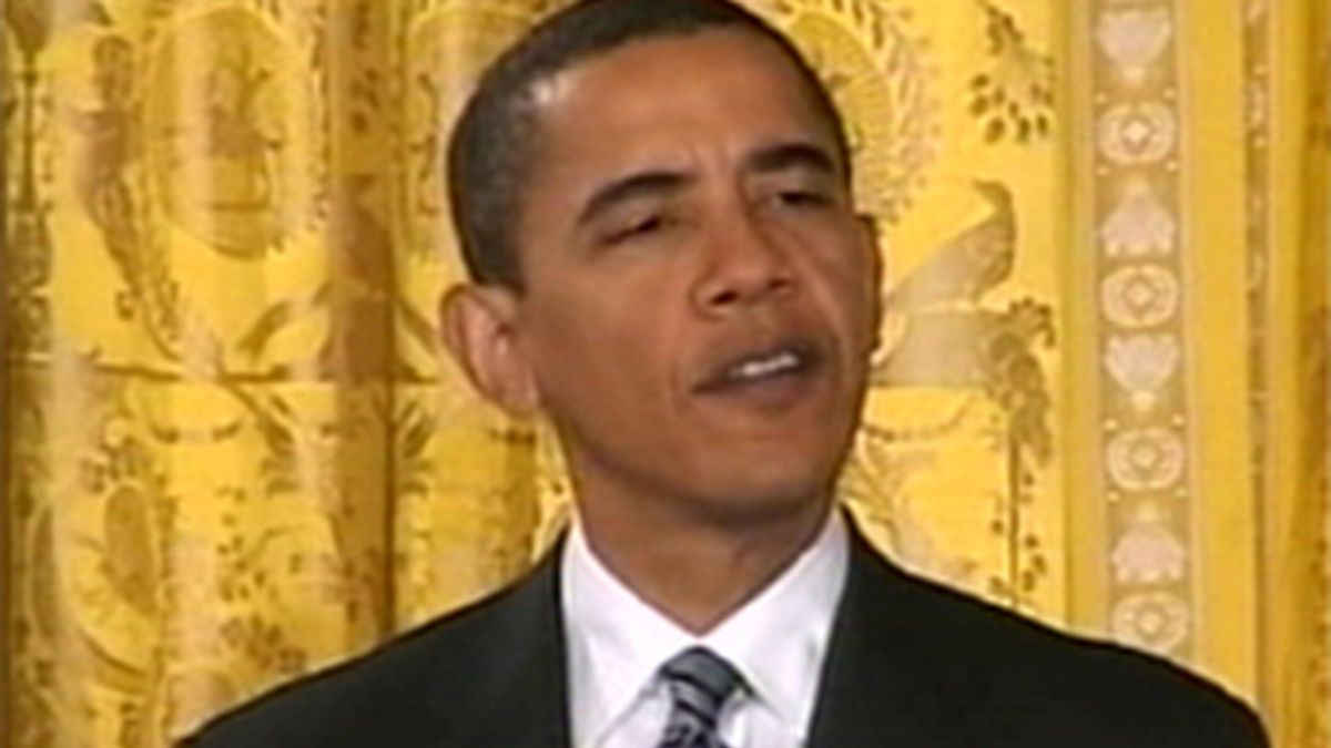 Barack Obama durante una comparecencia ante los medios