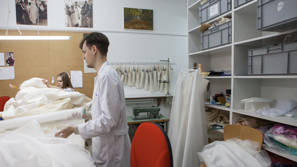 interior del taller de Lorenzo Caprile