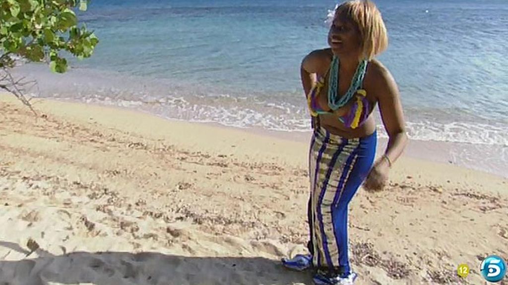 Carolina sobe ha llegado nadando hasta la playa