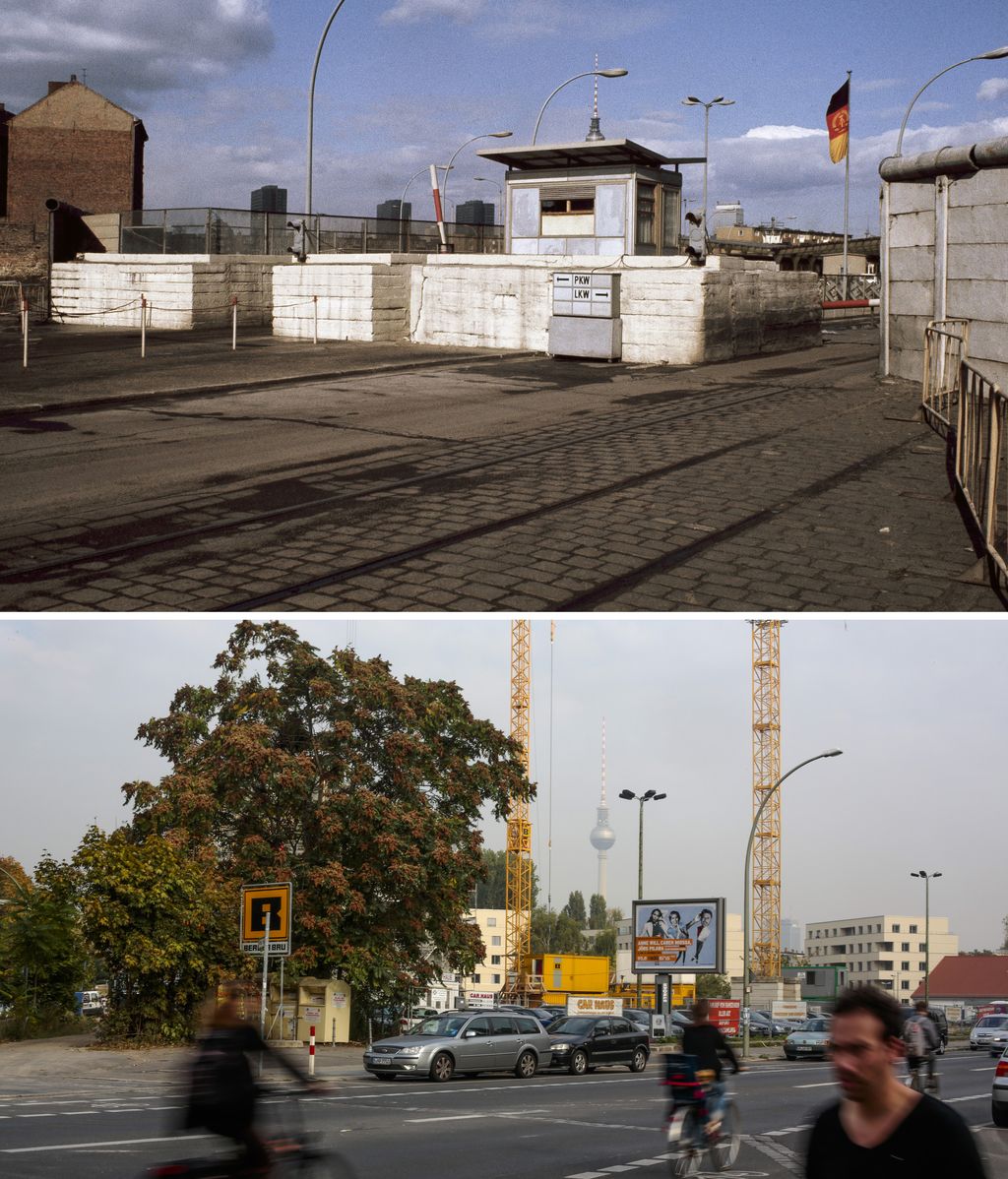El antes y el después del muro