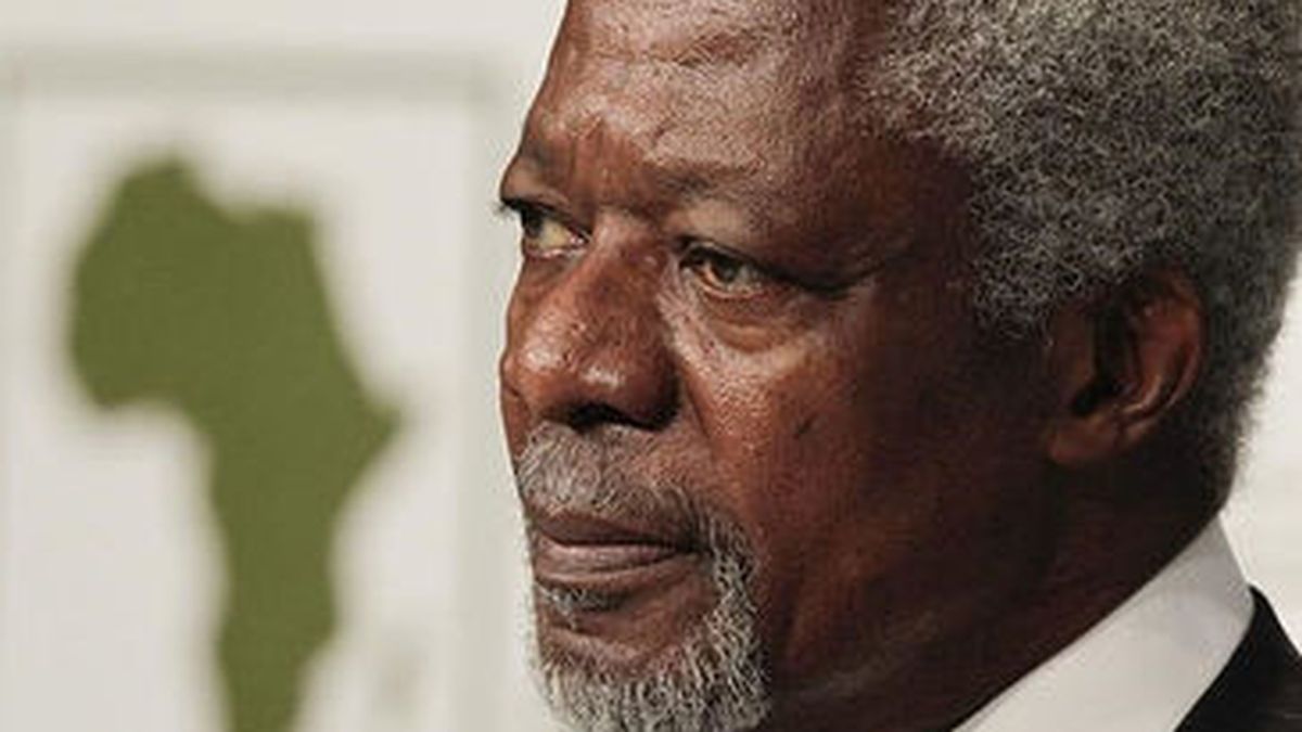 El enviado especial de la ONU y la Liga Árabe para Siria, Kofi Annan