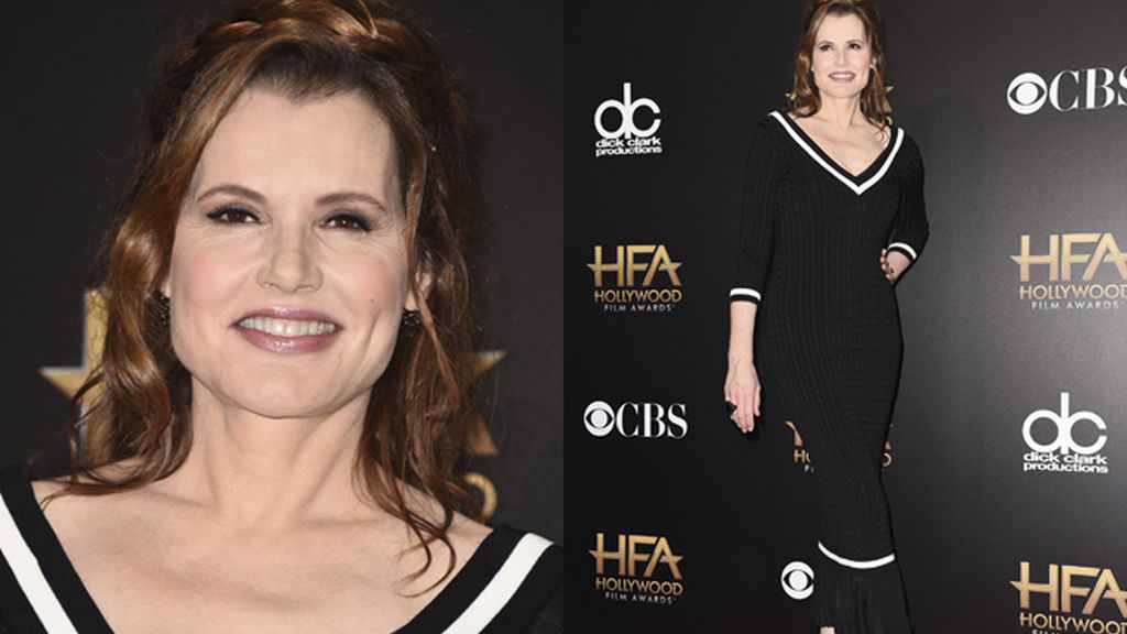 Geena Davis reapareció en negro