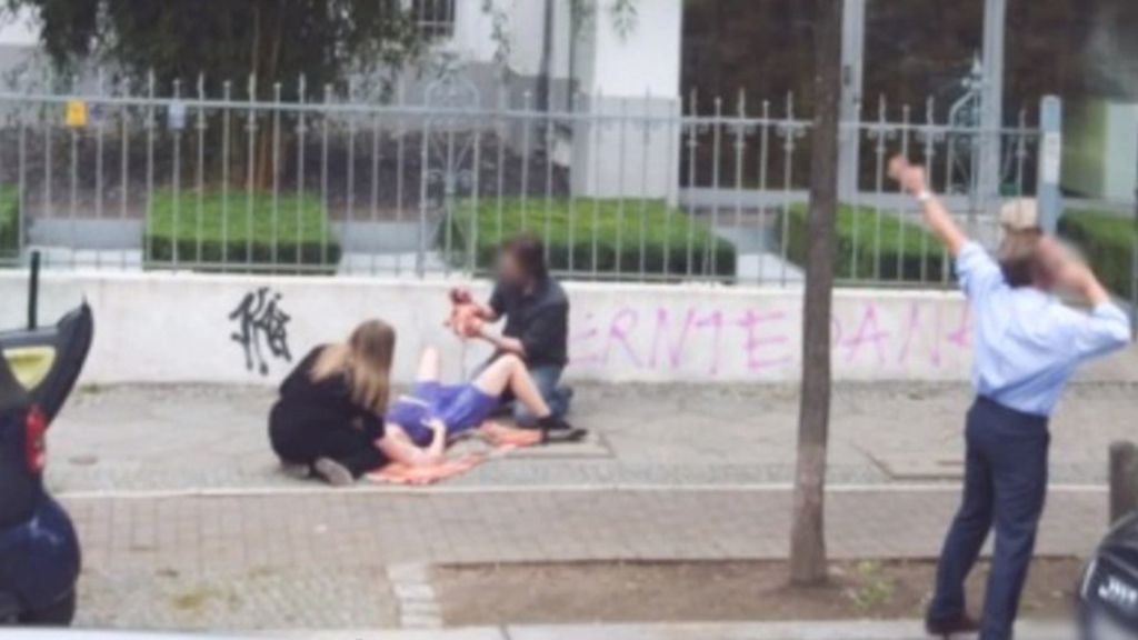 Parto en plena calle