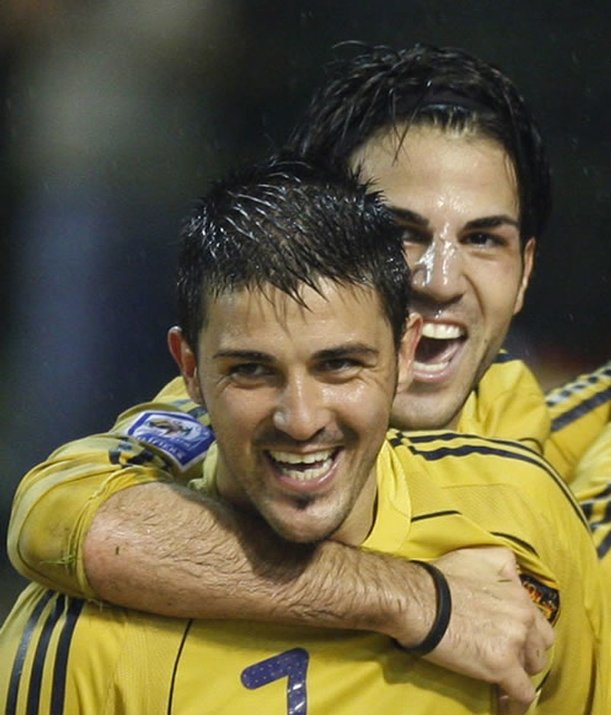 Villa y Cesc, con 'La Roja' Villa y Cesc, con 'La Roja'