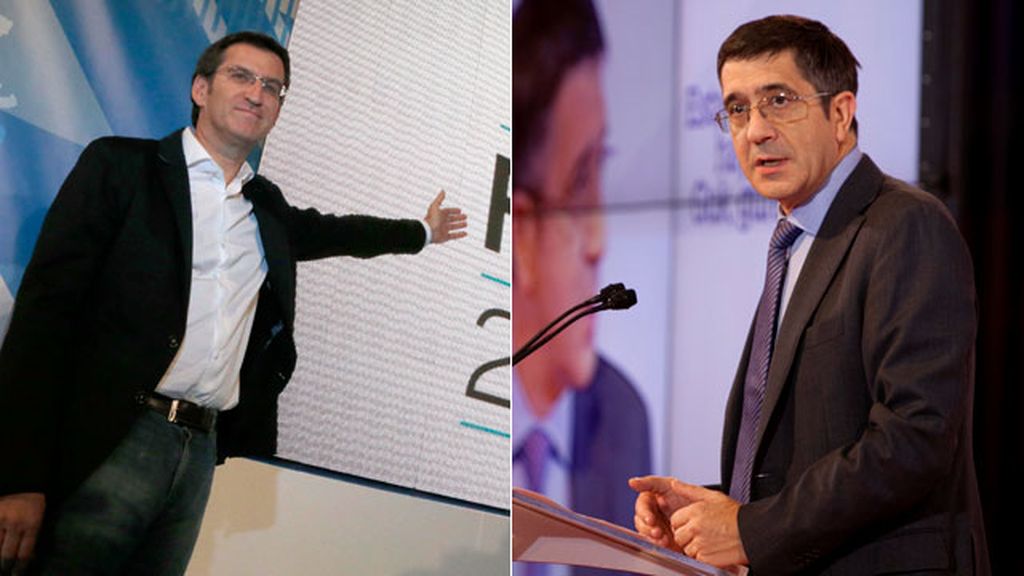 Alberto Núñez Feijóo y Patxi López