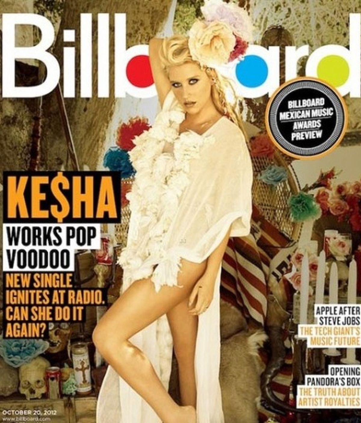 Ke$ha, muy sensual en la portada de "Billboard"