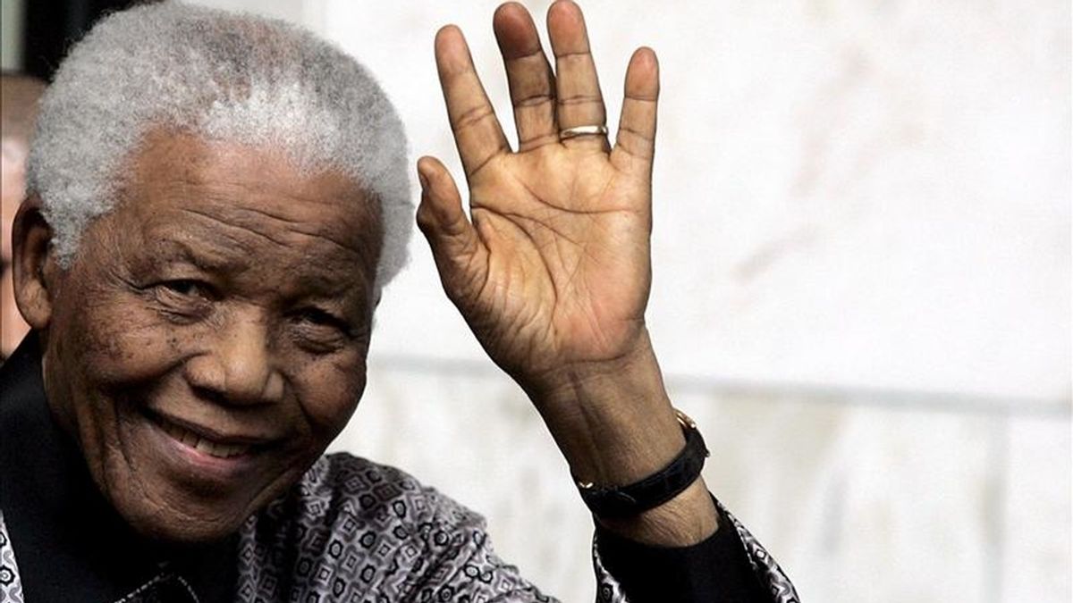 Nelson Mandela en una imagne de archivo