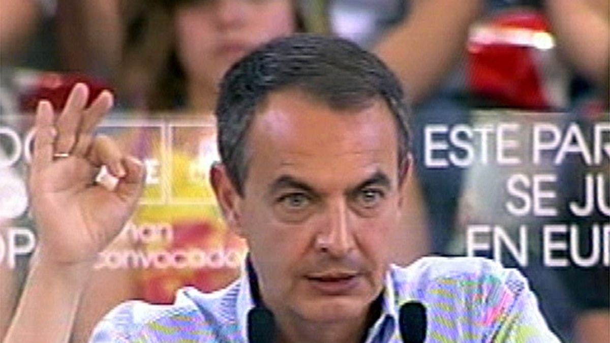 Zapatero en un mitin en Ponferrada