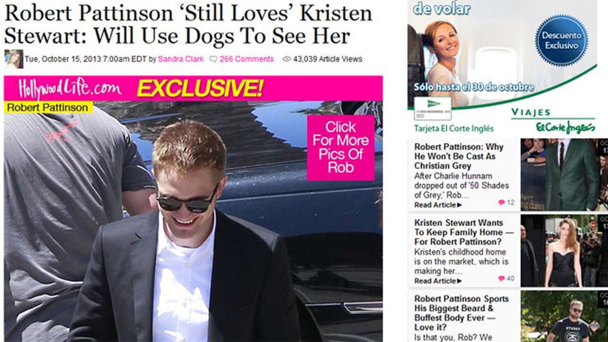 Pattinson y Kristen se ven las caras