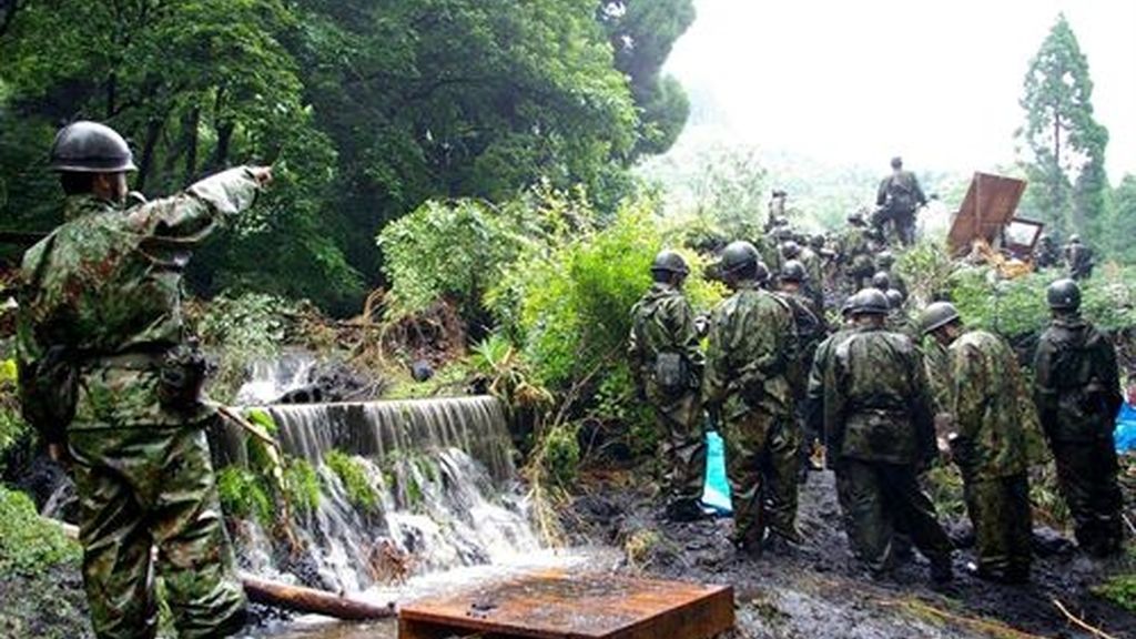 Fuertes lluvias en Japón