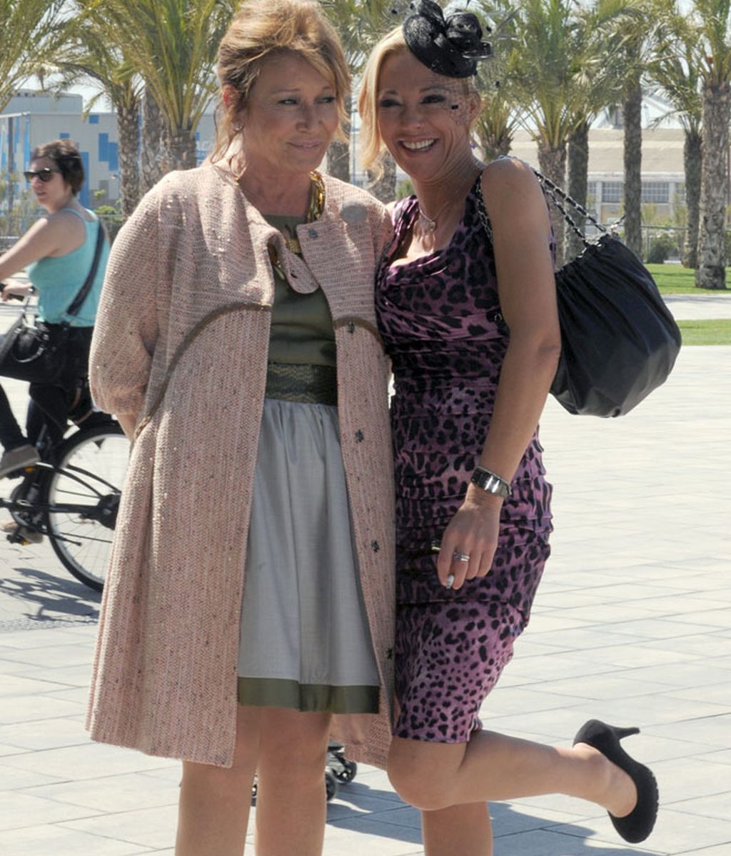 Belén Esteban y José Montilla, en la boda del creador de 'Sálvame'