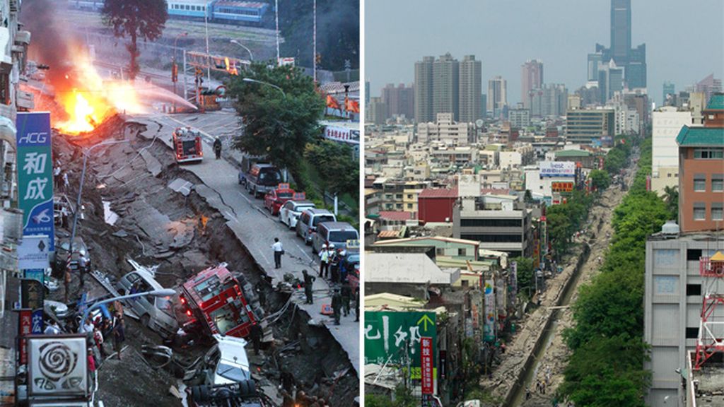 La ciudad de Kaohsiung ha quedado devastada