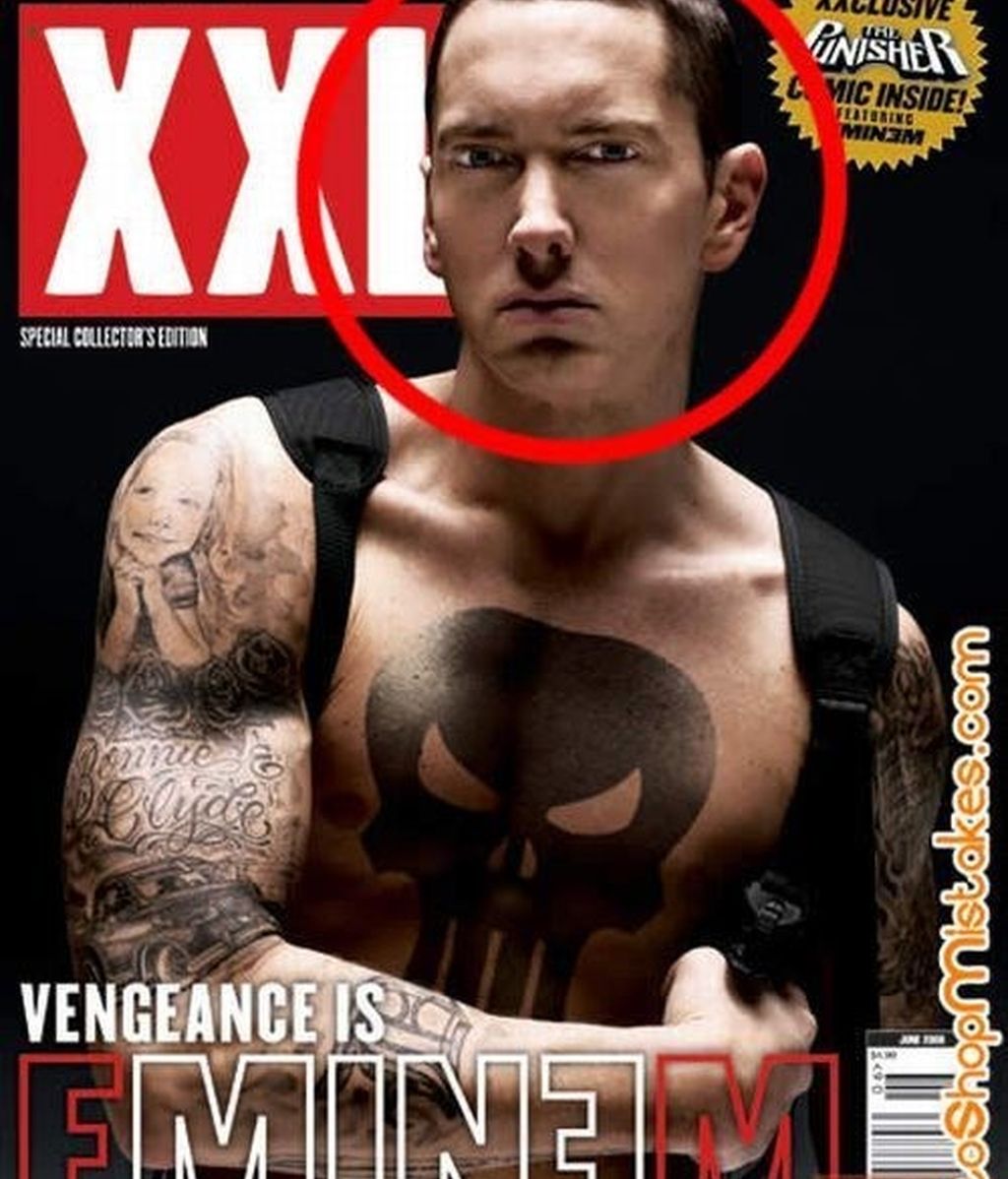 Eminem con cara de "alien"