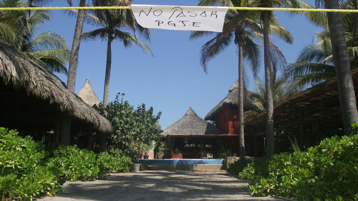 El bungalow donde fueron violadas las seis españolas en Acapulco