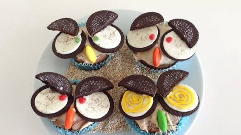 Cupcakes de Halloween con oreo