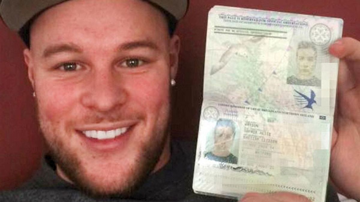 Un británico con barba logra llegar a Alemania con el pasaporte de su novia