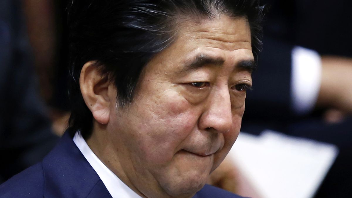 Shinzo Abe, primer ministro de Japón,