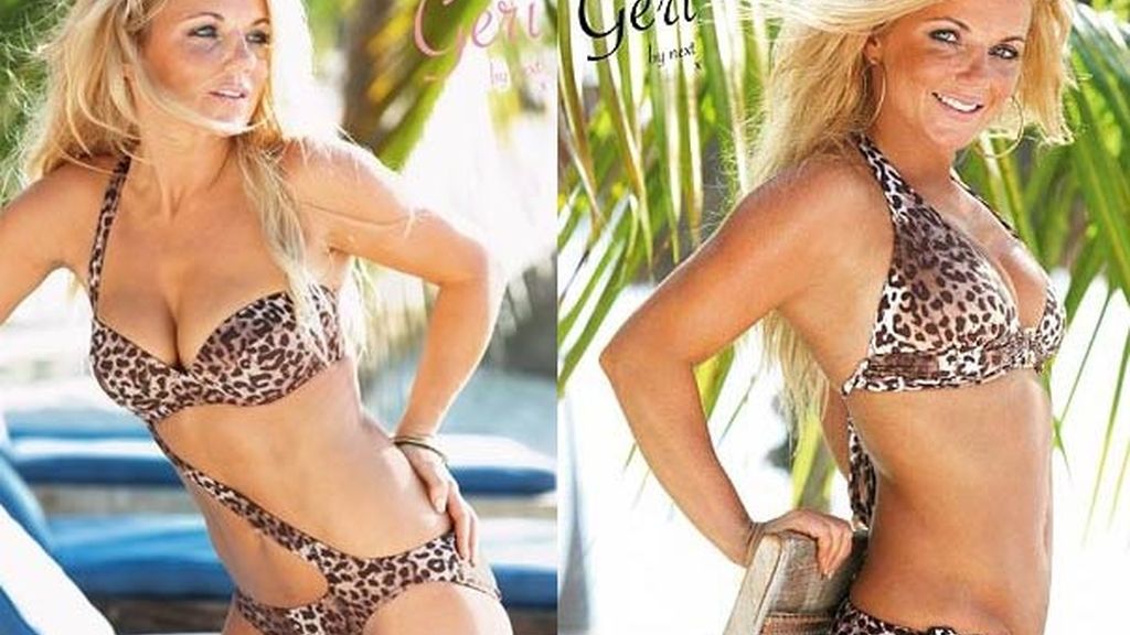 Geri Halliwell no sólo diseña, también posa