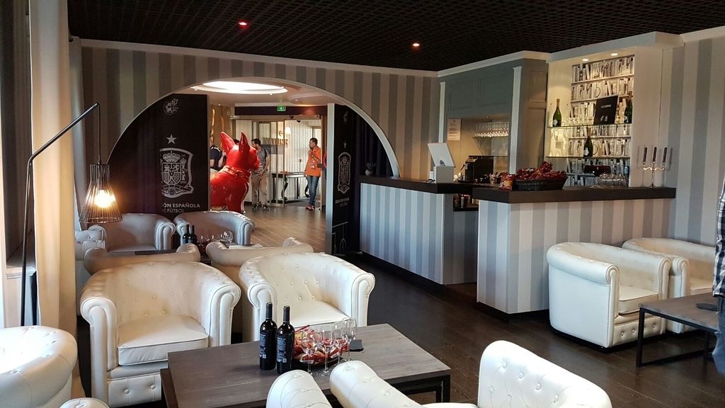 La mascota Sergio (bautizada por Ramos) y otros detalles del 'petit hotel' de La Roja