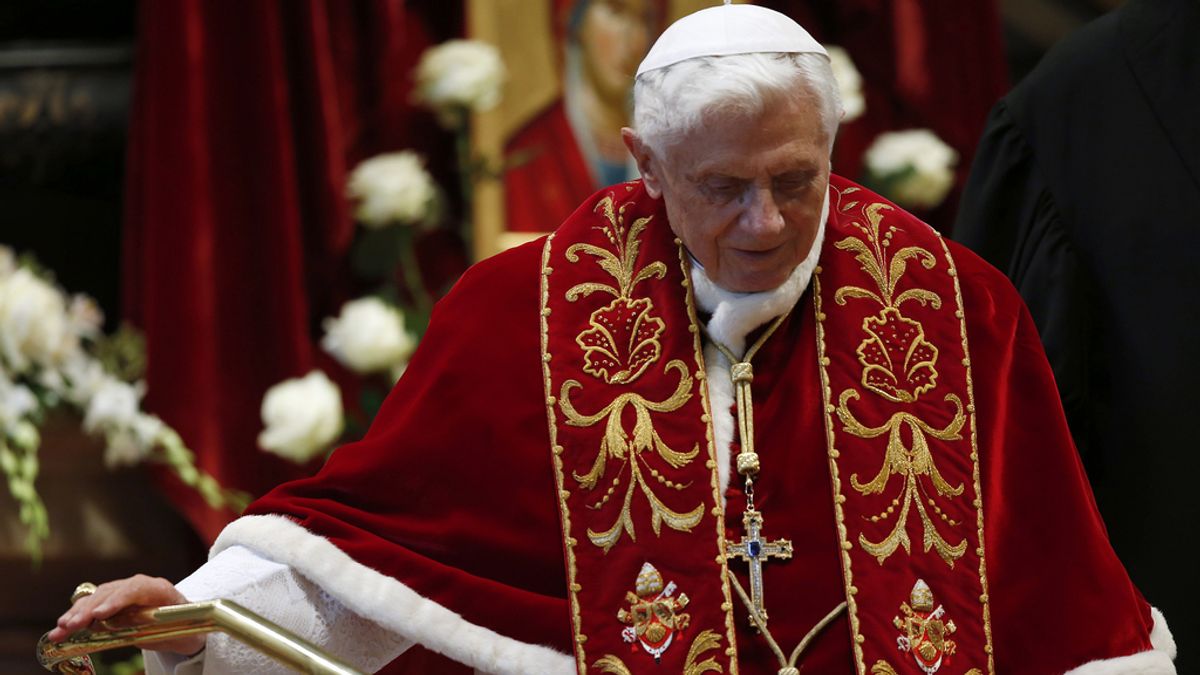 El papa Benedicto XVI el día de su renuncia