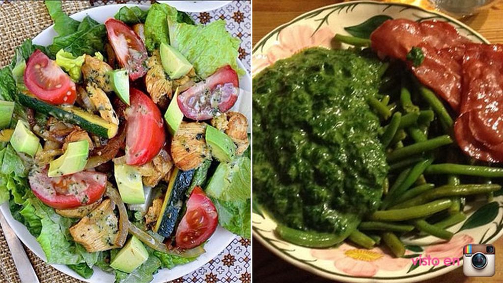 Le gusta la comida vegana y es muy #healthy