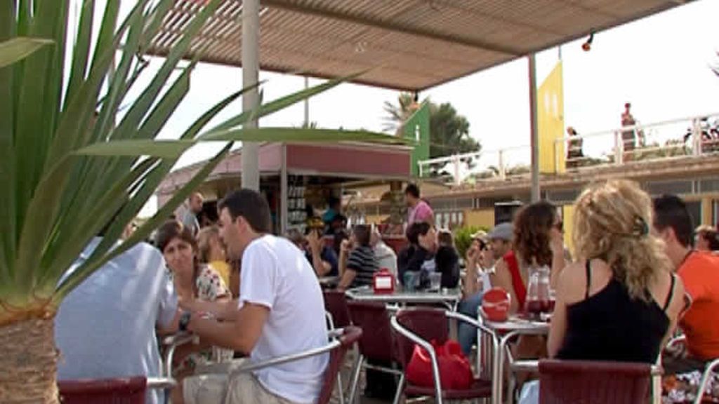 Tomando el fresco, refrescándose