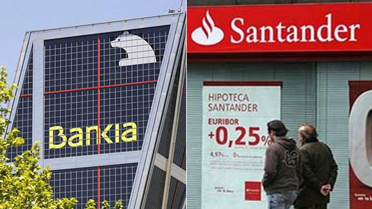 Santander y Bankia estudian la reducción de sus plantillas