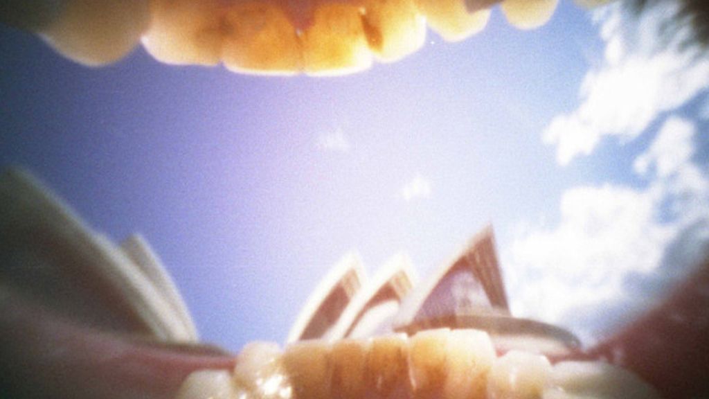El fotógrafo Justin Quinnell utiliza una cámara  dentro de la boca