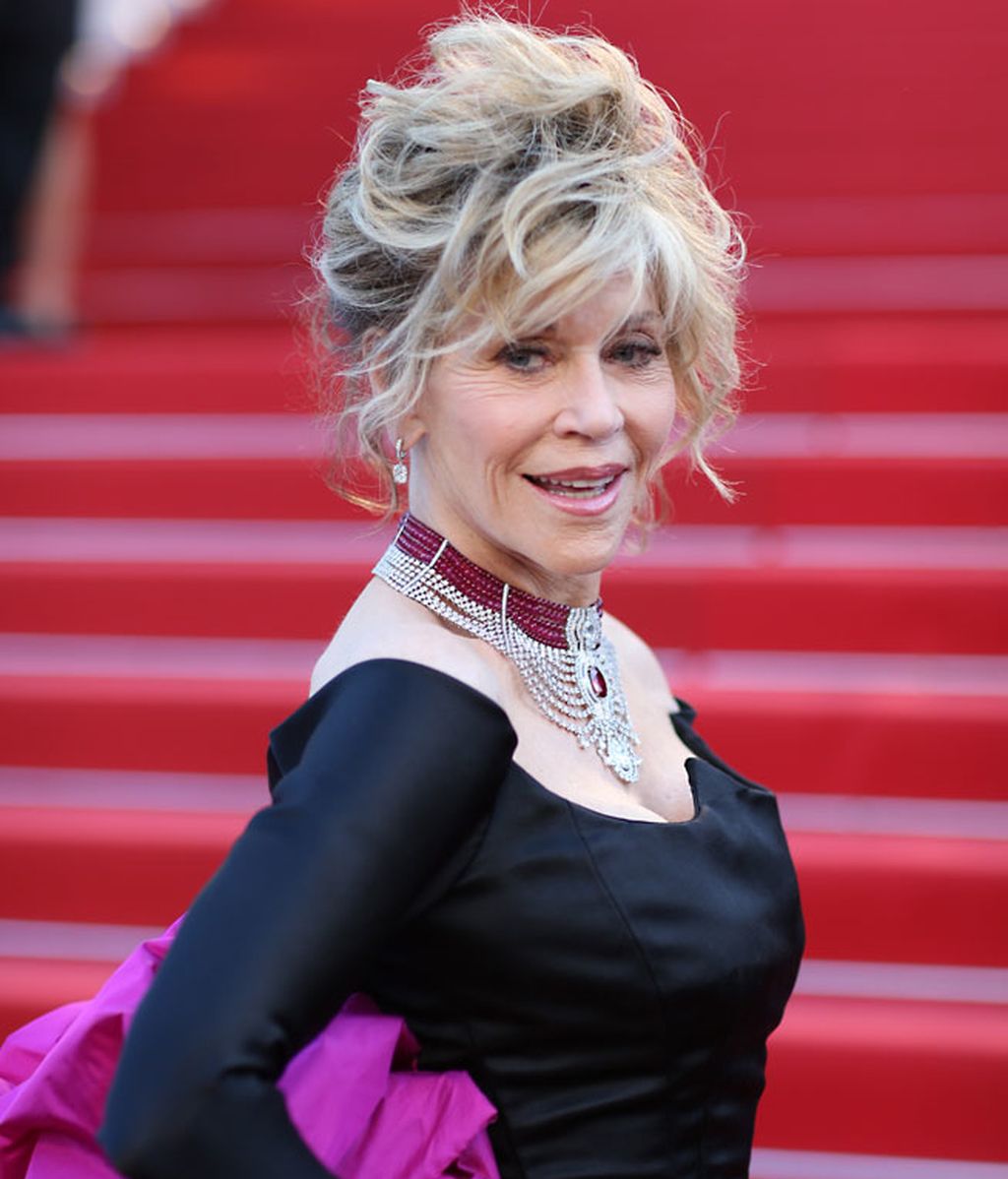 Jane Fonda, en la alfombra roja de la presentación de su pelícual 'Youth'