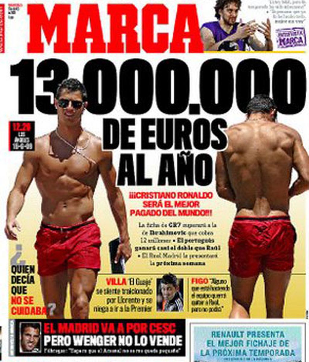 Cristiano, un hombre de portada