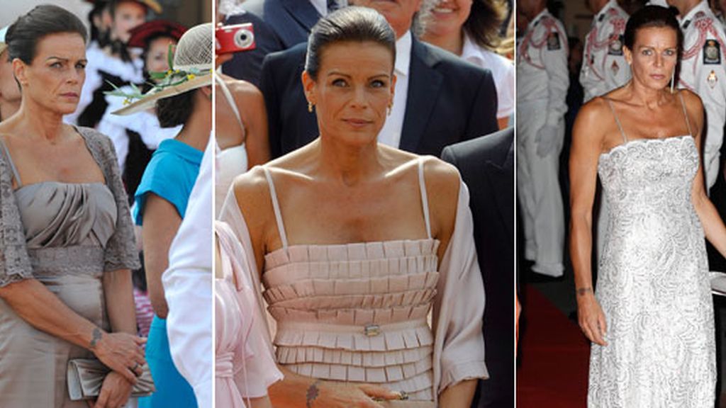 Los tres looks de los seis protagonistas en la boda de Alberto y Charlene