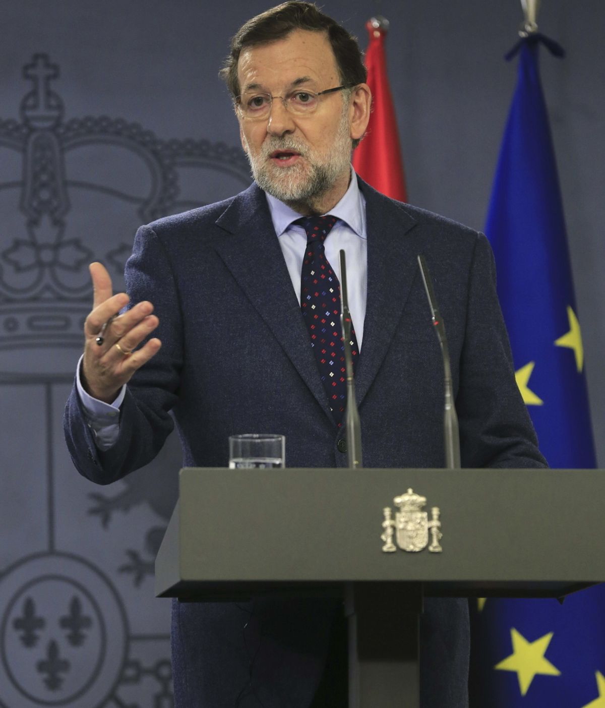 Mariano Rajoy, presidente del Gobierno, en rueda de prensa