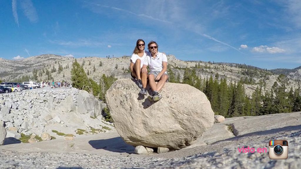 Como dos turistas en el Parque Nacional de Yosemite