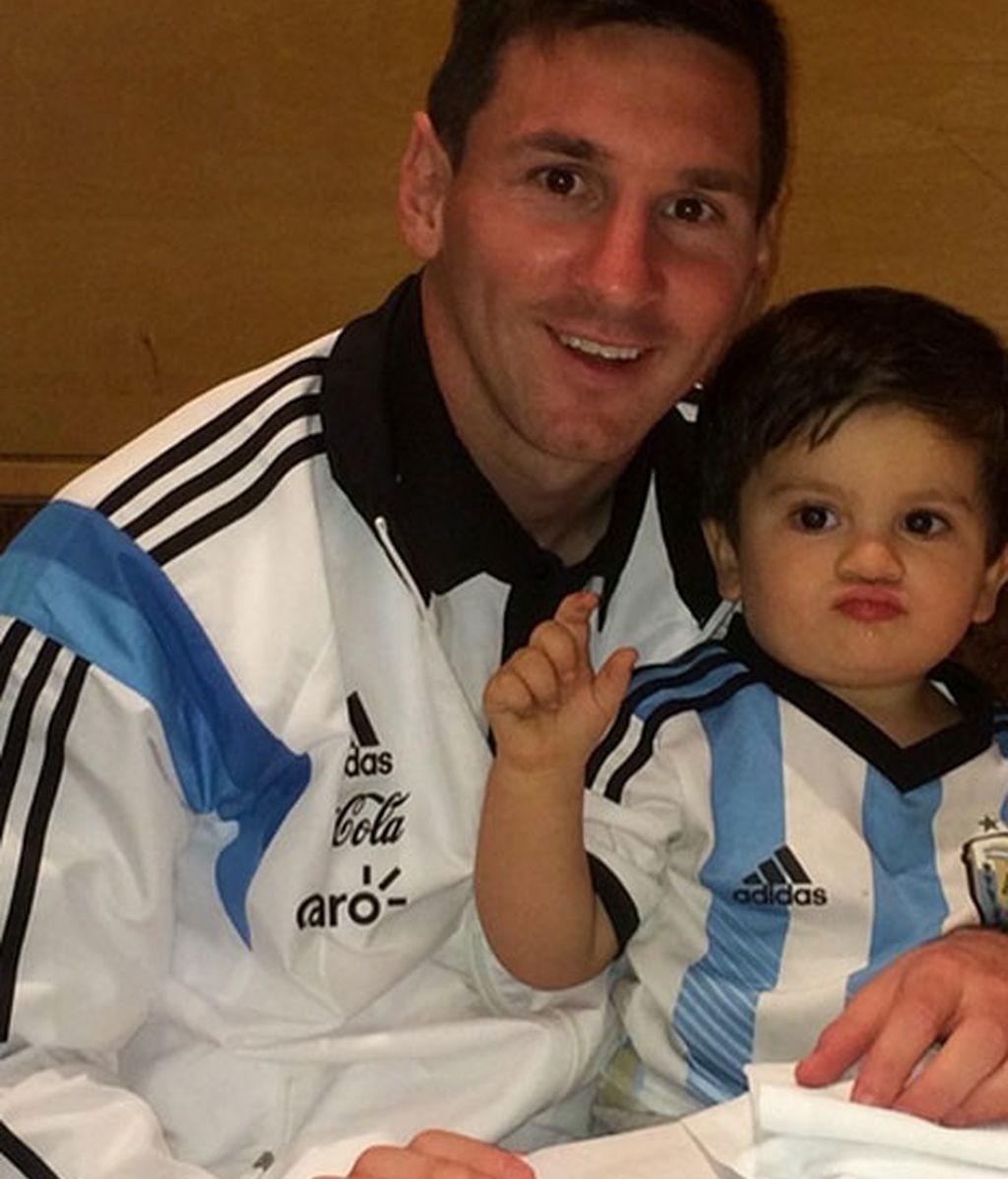 Le Messi se reencontraba con Thiago