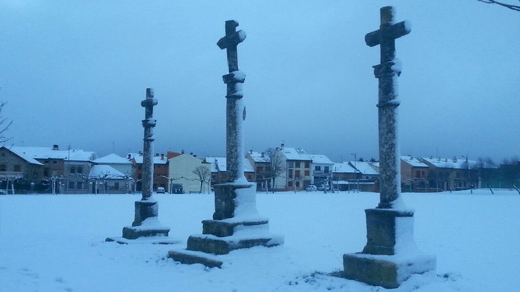 Nevada en Riaza (Segovia)