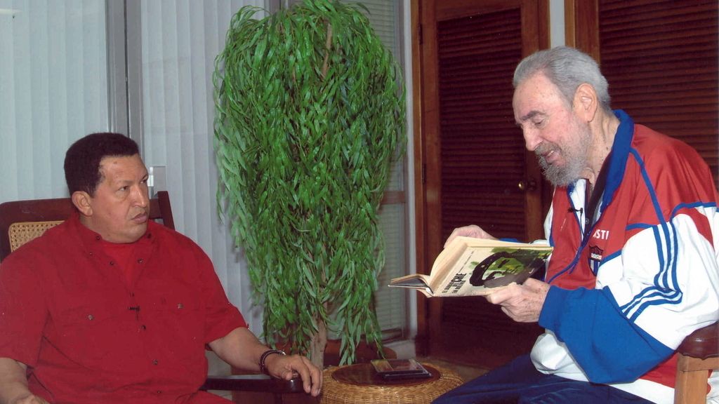 Castro, con Hugo Chávez