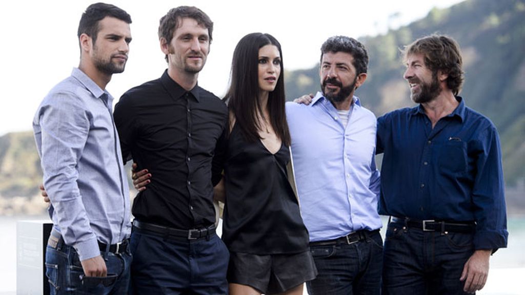 Es el momento de Jesús Castro, 'El niño', y ya posa con otros grandes del cine español