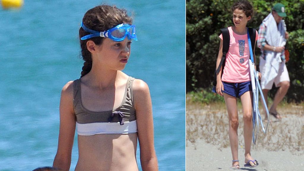 Jaime de Marichalar, Froilán y Victoria Federica disfrutan de un día de playa