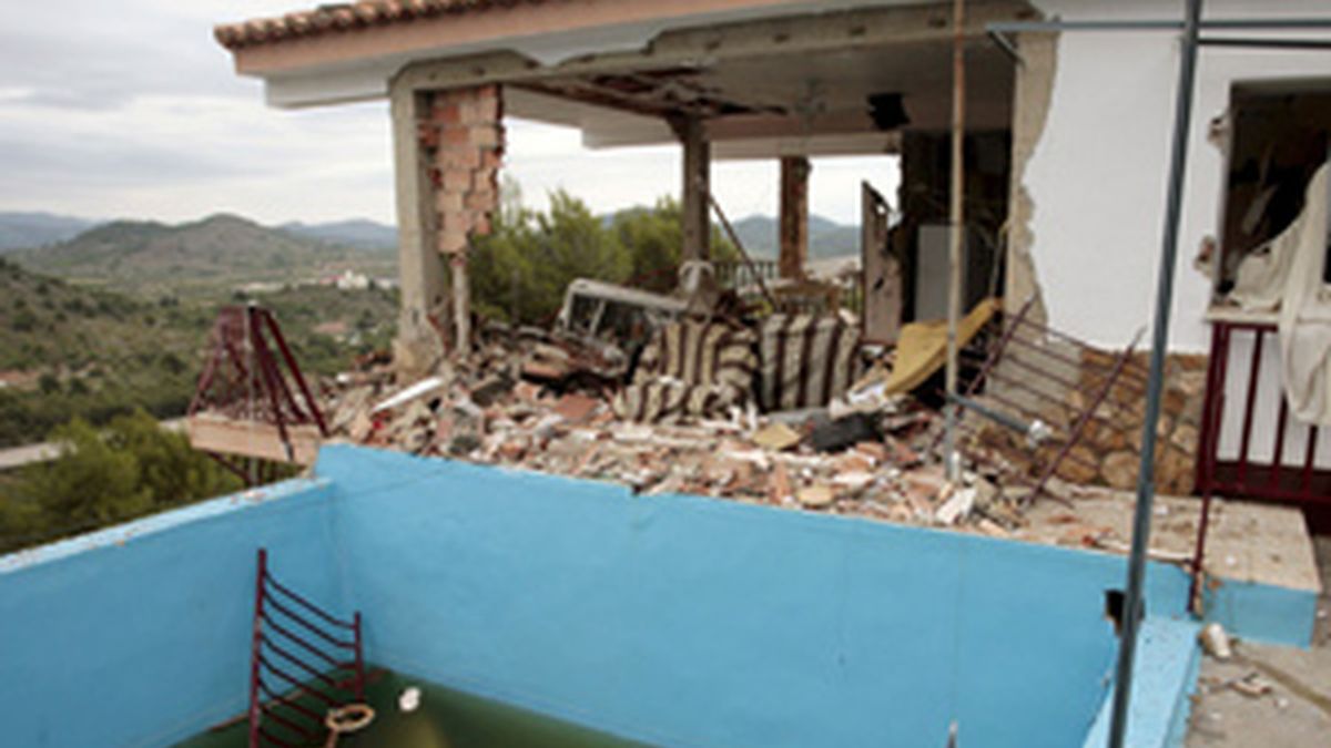 Imagen del lugar de la explosión. Foto: EFE.