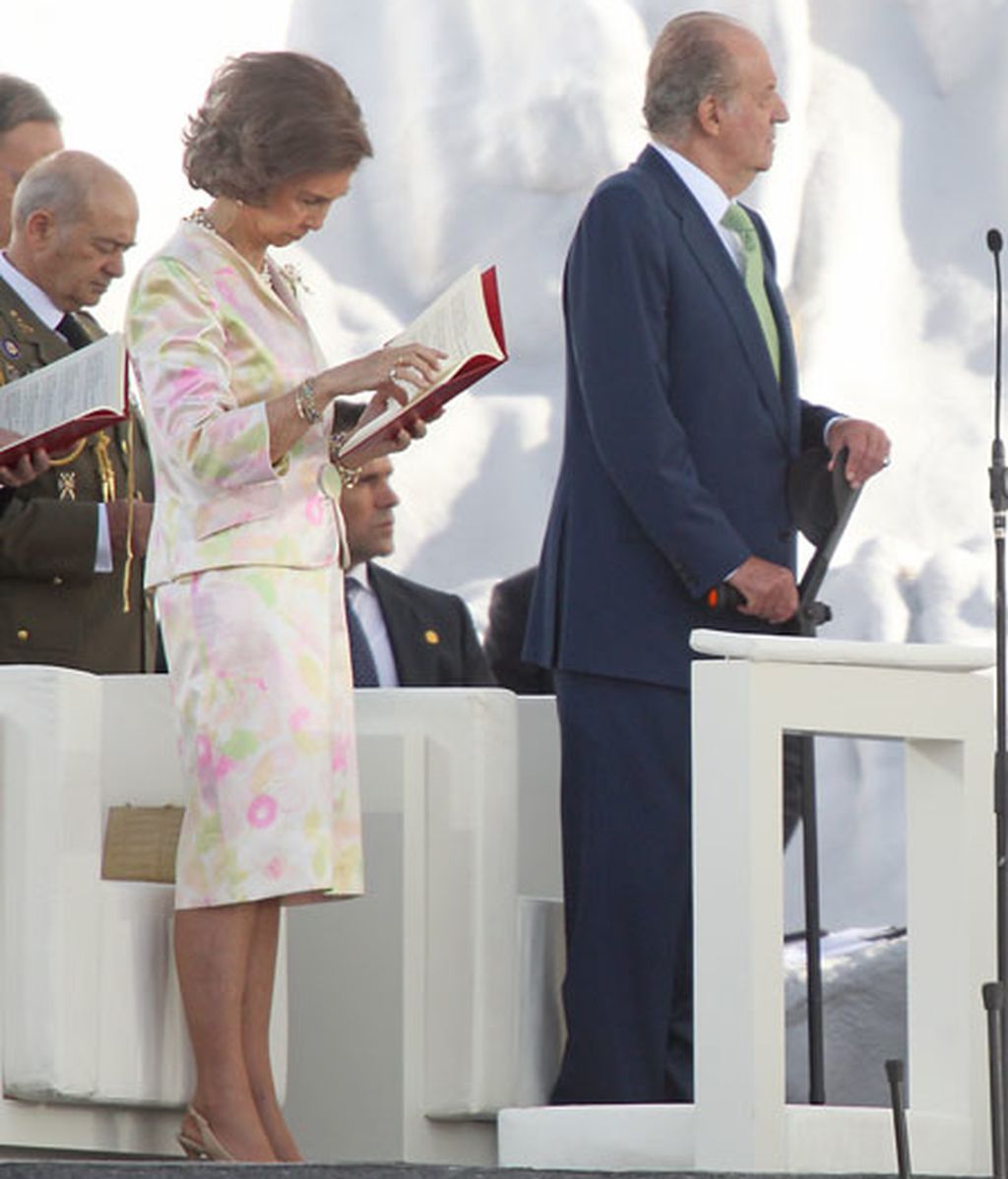 Los Reyes en la Misa de Envío