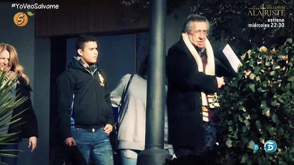 Gloria Camila y José Fernando llegaban a su casa de Madrid para ver a su padre